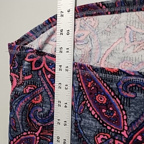 Climate Right Cuddl Duds Y2K Paisley Velour Shirt Med 8/10 - Picture 5 of 9